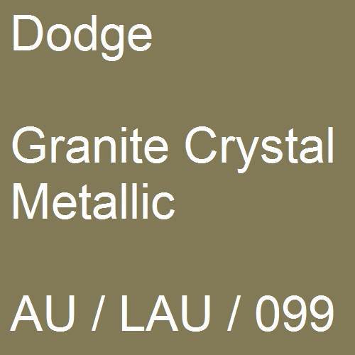 Dodge, Granite Crystal Metallic, AU / LAU / 099.
